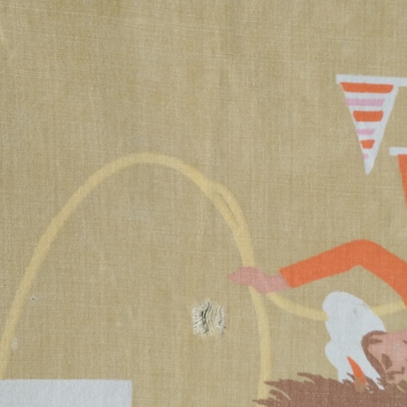 Mid Century Buckin' Bronco Twin Coverlet - Picture 3 of 7